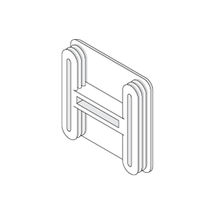 Unistrut 41x41mm Black End Cap for P1000 Channel