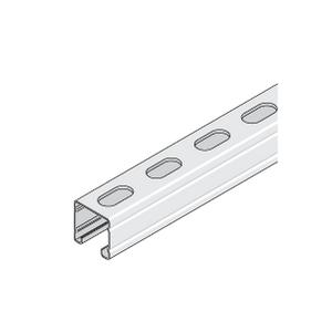 UNISTRUT 41X41X1.5MM SLOTTED LIGHT GAUGE CHANNEL 6M LONG GALVANIZED P2000T