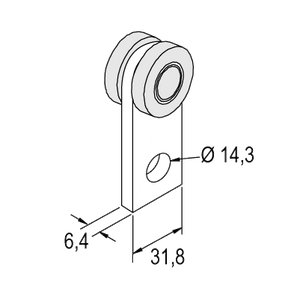 Unistrut P2949ZP Roller & Carriage for P1000 Channel