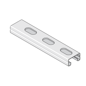 UNISTRUT 41X21X1.5MM SLOTTED LIGHT GAUGE CHANNEL 3M LONG GALVANIZED P4000T10X3
